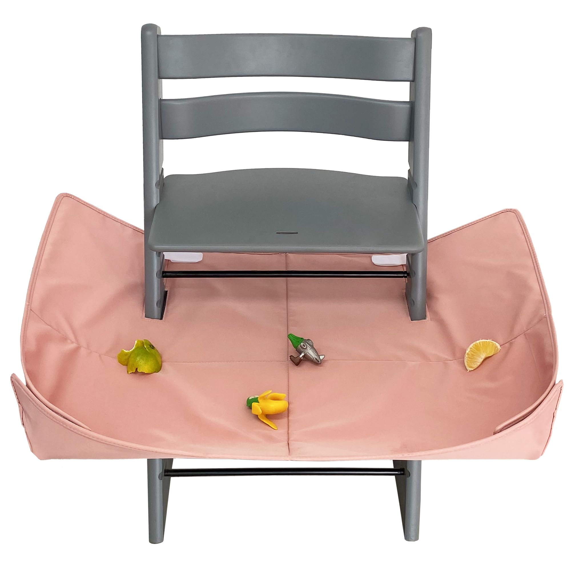 Food Catcher Compatible with Stokke Tripp Trapp High Chairs, Baby & Toddler High Chair Food Catcher, Waterproof Under High Chair Accessory Essentials, Not Included Highchair (Pink)