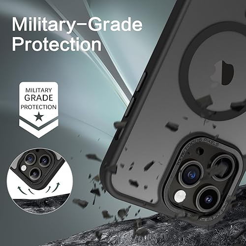 Miniatura 3 de BENTOBEN Funda magnética para iPhone 14 Pro compatible con Magsafe translúcida mate 14 Pro, delgada, a prueba de golpes, para mujeres, hombres,