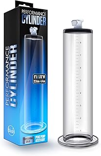 Blush Performance Acrylic Penis Pump Cylinder, 1.75 Inch x 9 Inch - Laser Etched Measurements - Accessory Upgrade Replacem...