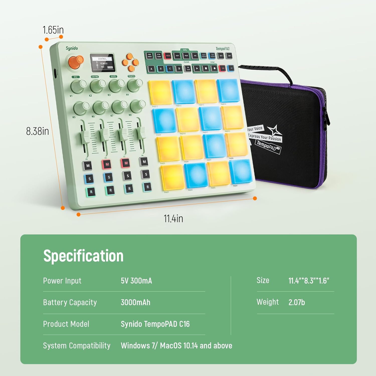 Skin-Friendly Polymer Build of TempoPAD C16