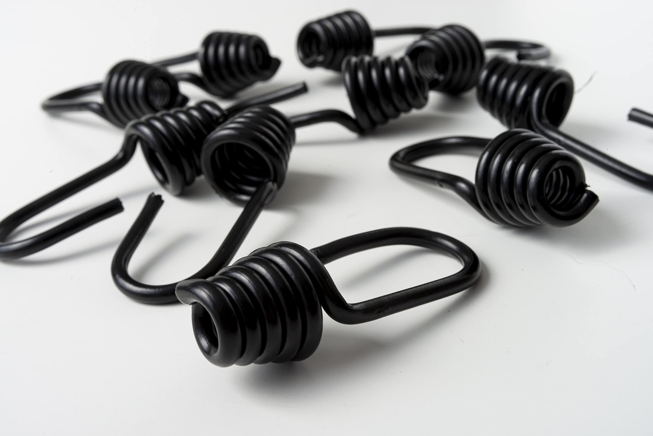 IPEA Wielofunkcyjny metalowy hak ze stali nierdzewnej 8 mm do elastycznych lin – 10 sztuk – Made in Italy – Made in Italy – uniwersalny metalowy hak spiralny do samochodu, motocykla, kempingu, łodzi,