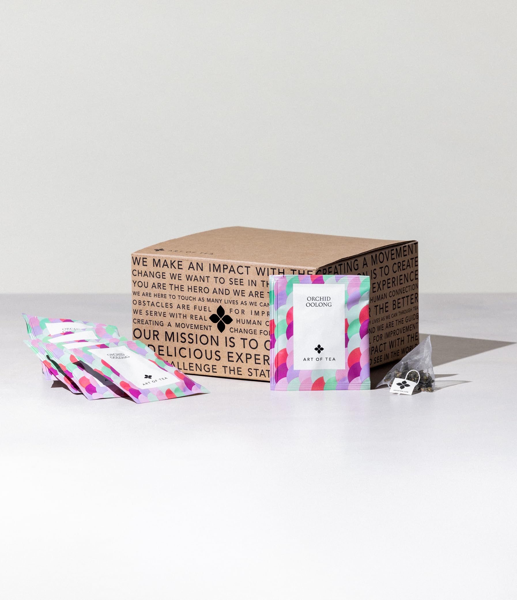 Art of Tea | Orchid Oolong Tea Bags | 50 Eco Friendly Pyramid Tea Bag Sachets