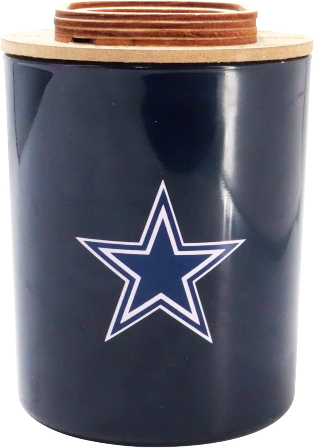 NFL Stadium Wood Top Glass Candle