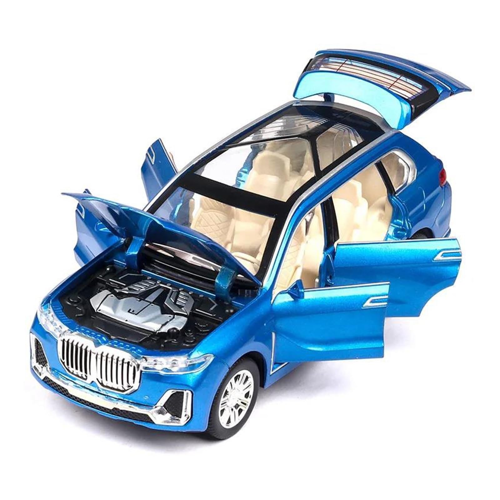 Modellino Diecast Modellismo da Collezione Auto Per BMW X7 Modellino Auto | 1:24 Collezione Metallo Scala Modello(Nero)