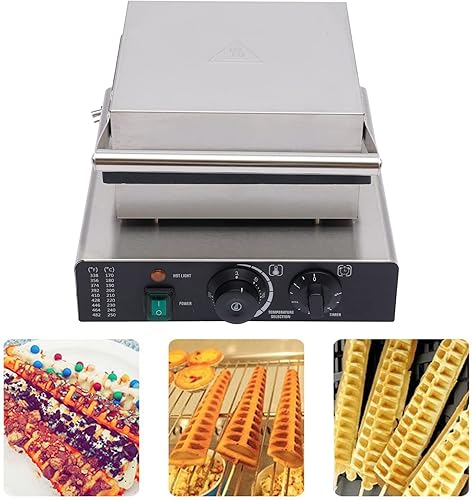 Miniatura 2 de Máquina para hacer gofres comercial, 1750 W, eléctrica de 4 piezas, máquina para hacer gofres antiadherentes, para uso en restaurantes y cocinas