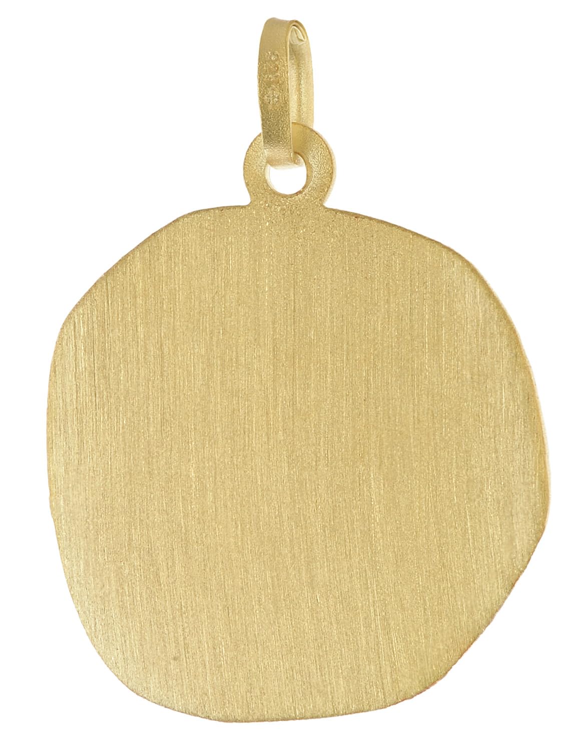 trendor Anhänger Steinbock Sternzeichen 925 Silber Vergoldet ⌀ 20 mm | wunderschönes Schmuckstück für Damen und Herren, elegante Geschenkidee