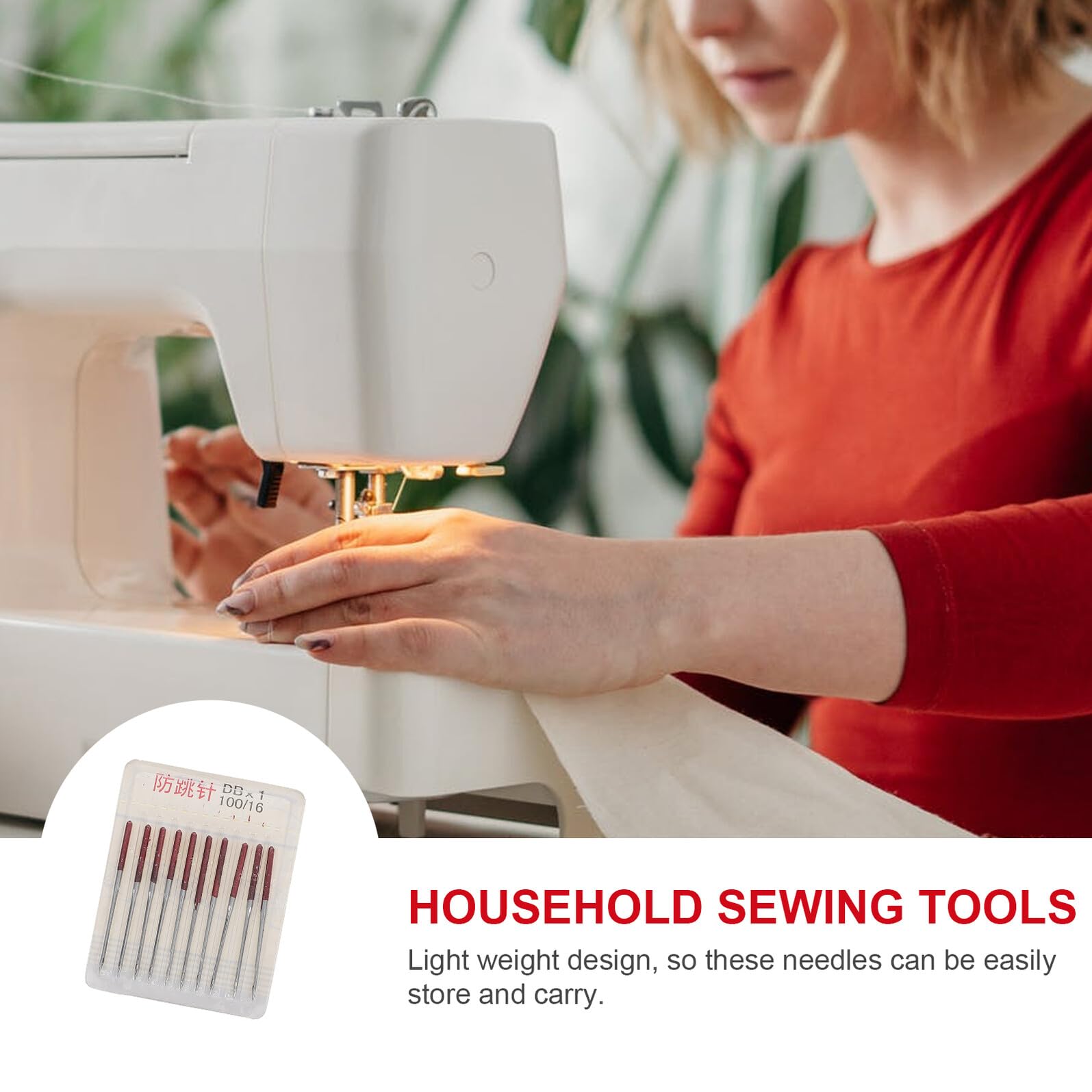 PRETYZOOM 50 piezas Agujas para Máquina de Coser Industrial Unidades para Costura Elástica Herramientas Profesionales para Accesorios de Costura Doméstica