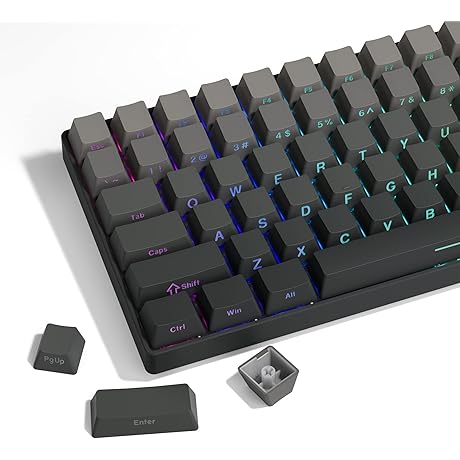 XVX Minimalist Phantom Gradient Gray Keycaps