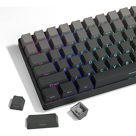 LQXQ PBT Keycaps, 136 toetsen Cherry-profiel, Shine Through Custom