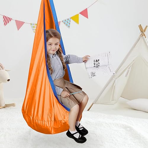 Miniatura 18 de Columpio sensorial para niños, terapia de alegría sensorial duradera, terapia colgante para interiores y exteriores, hamaca para niños, adolescentes