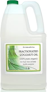 Dr Adorable - 7 lb - Fractionated Coconut Oil - 100% Pure Natural Organic