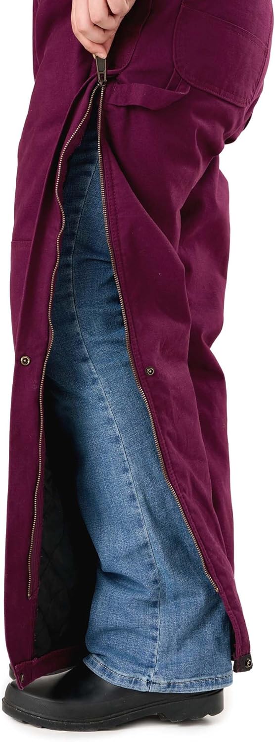 Berne Women's Softstone Duck Insulated Bib Overall - Image 5