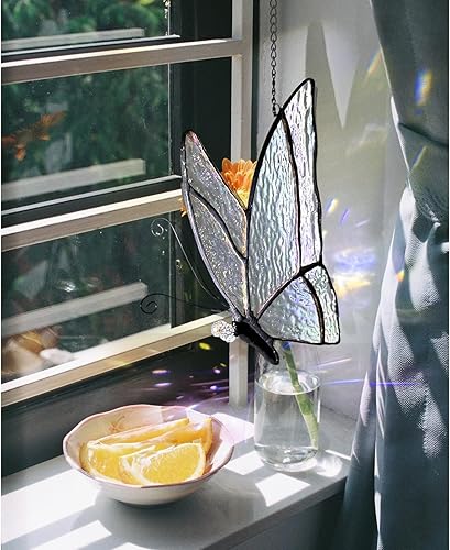 Miniatura 4 de Mariposa vitral, holográfico mariposa atrapasoles decoración de regalos para mujeres