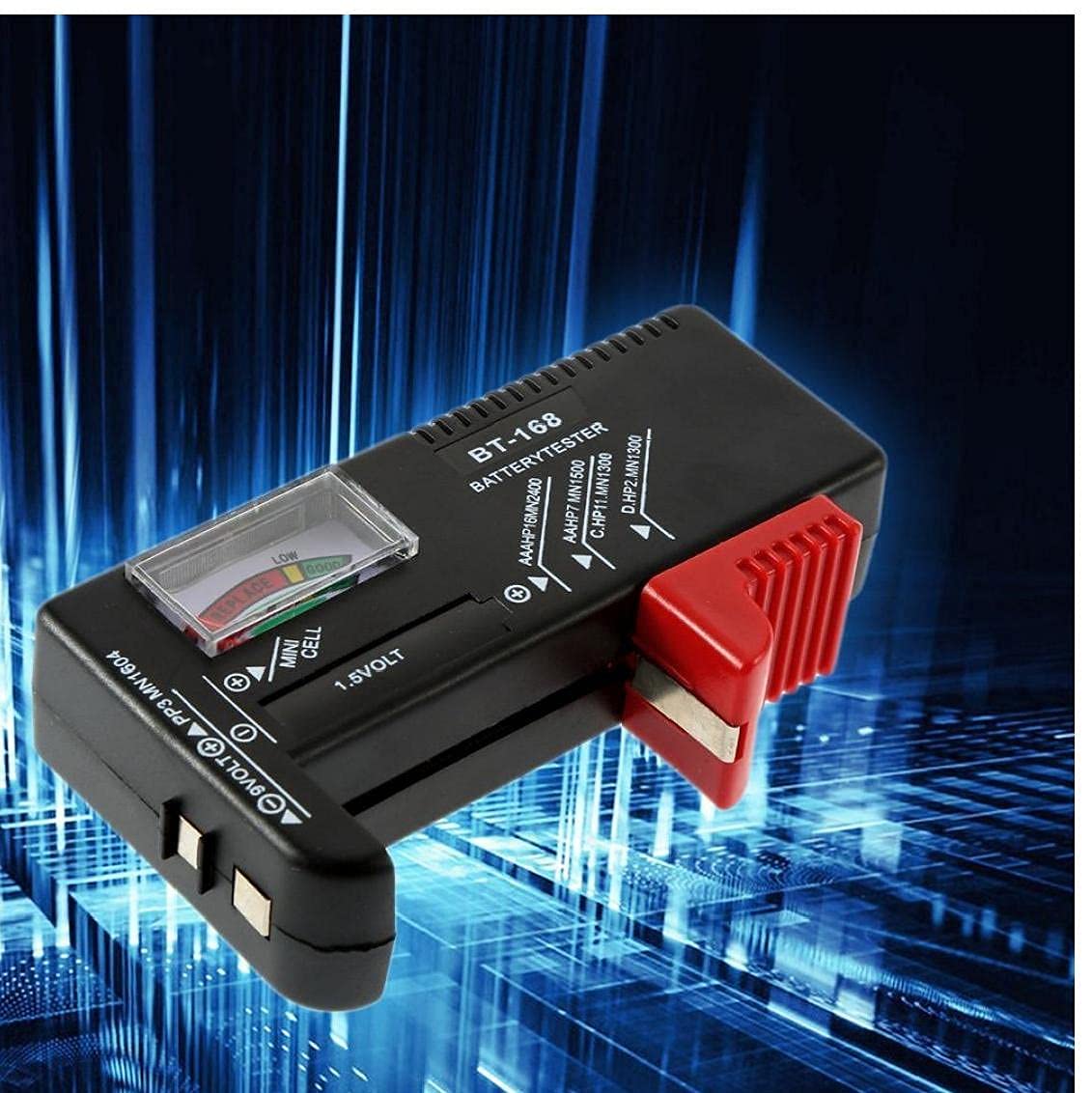 Tester per batterie analogiche BT-168 1.5V 9V C D