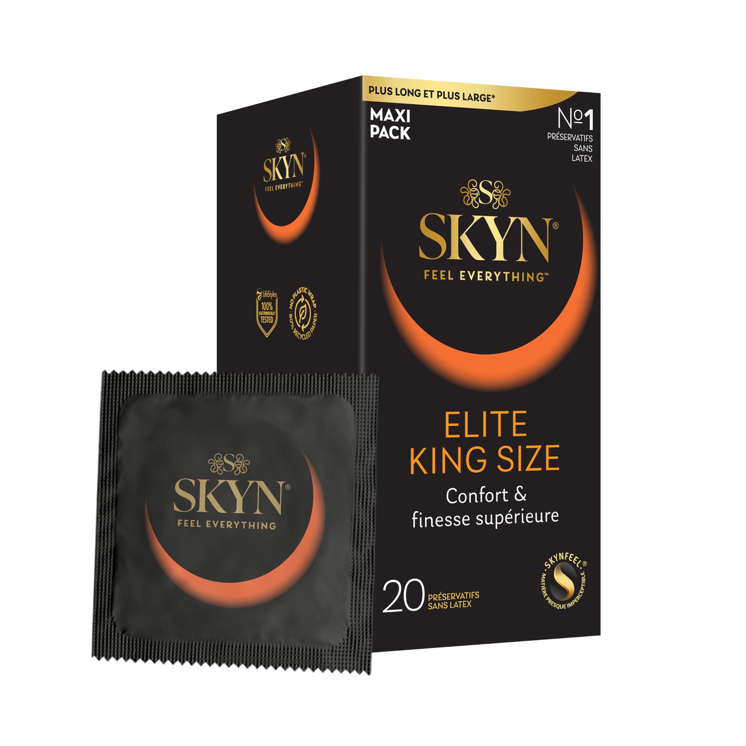 SKYN Elite King Size Préservatifs Ultra fins sans latex