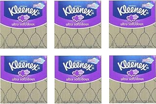 Kleenex Ultra Soft Facial Tissues, Thick and Absorbent & Strong 75, 3-PLY White Facial Tissues, 6 Cubes Bundle Pack – 450 Total Tissues. Variety of Assorted Colors and Designs