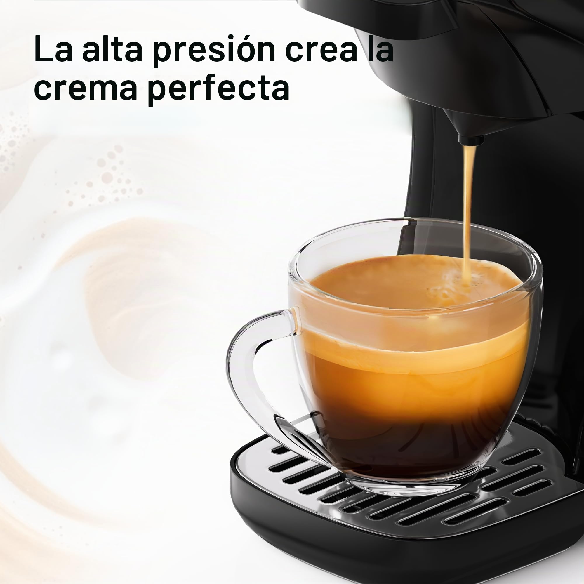 HIBREW H1B Cafetera 6-en-1, Máquina de Café Cápsulas 20 Bar | Compatible con Kcup*/Ns*/DG*/Café Molido, Modos Caliente/Frío con Indicador LED, Ahorro Energético y Protección Anti-sequía