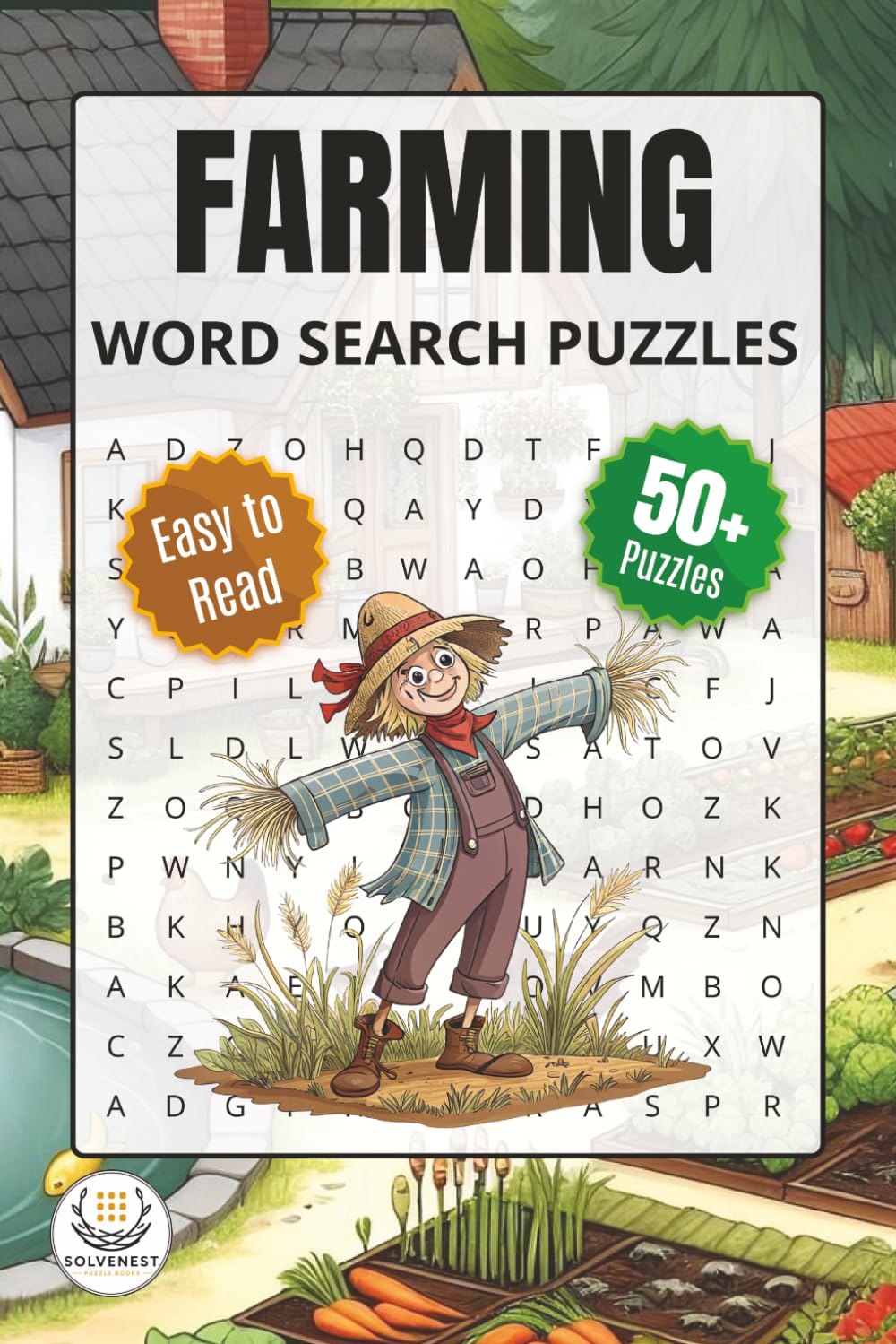 Farming Word Search Puzzle Book: Word Searches with Easy to Read Print about Farmers, Farming, Country Life and More | 6x9 inches (15.24 X 22.86 cm), ... Holidays and Free Times | Solutions Included