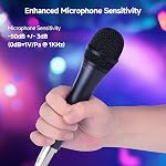 Cable Matters 2-Pack Cardioid Dynamic Vocal Microphones with 4.5m Cable, Wired Microphone for Singing/Singing Machine Microphone Karaoke