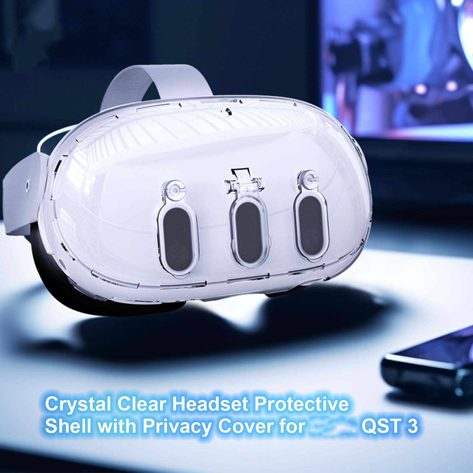 Protector De Silicona Para Quest 3 - Vr Shell Cover Gray