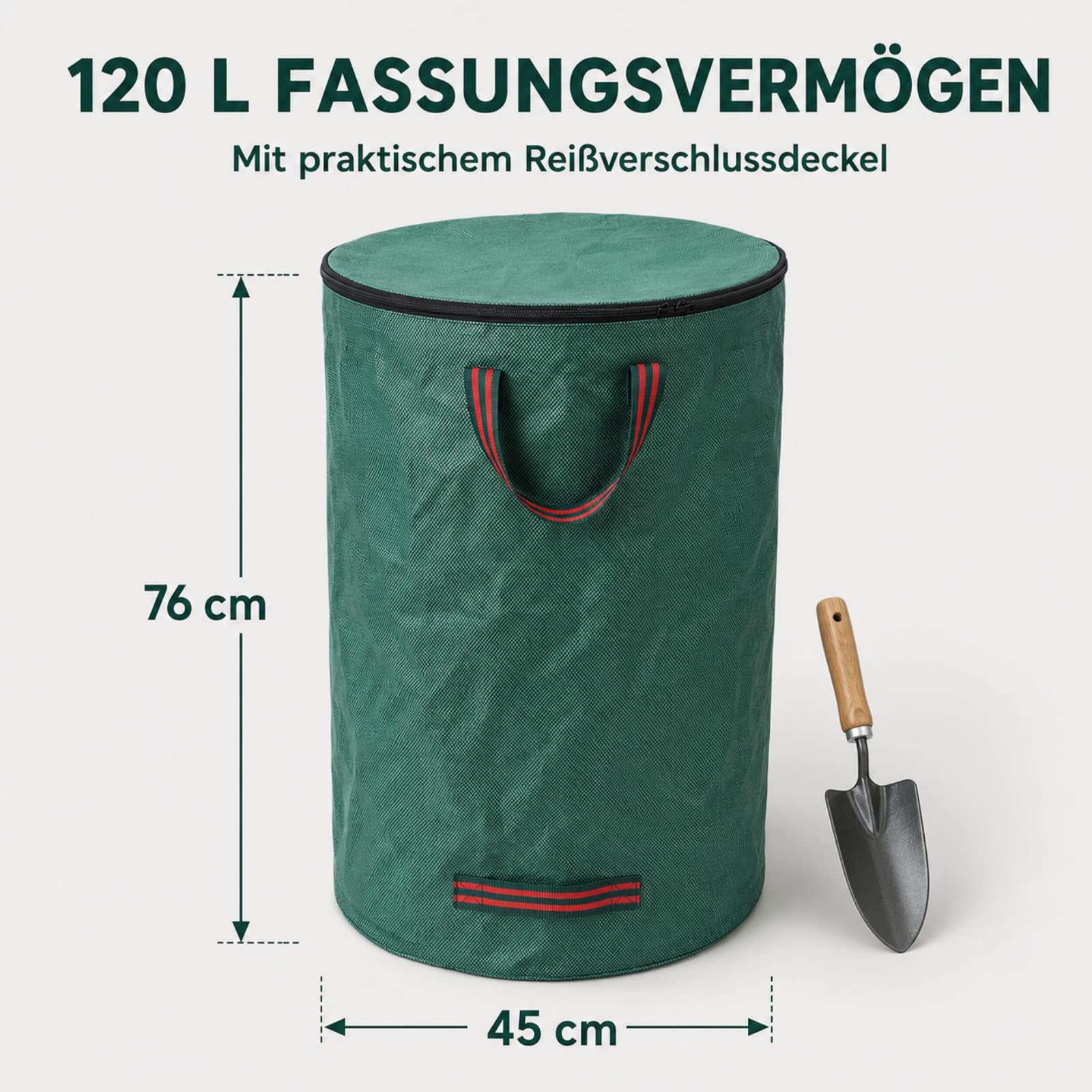 Gartenabfallsack 3 Stück robust und reißfest selbststehend