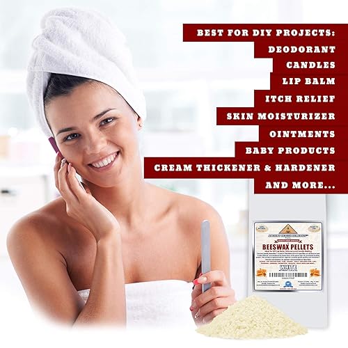 Miniatura 9 de Pastillas de cera de abejas blancas de grado cosmético totalmente naturales. A granel, grado A, triple filtrado, ideal para proyectos de cuidado de