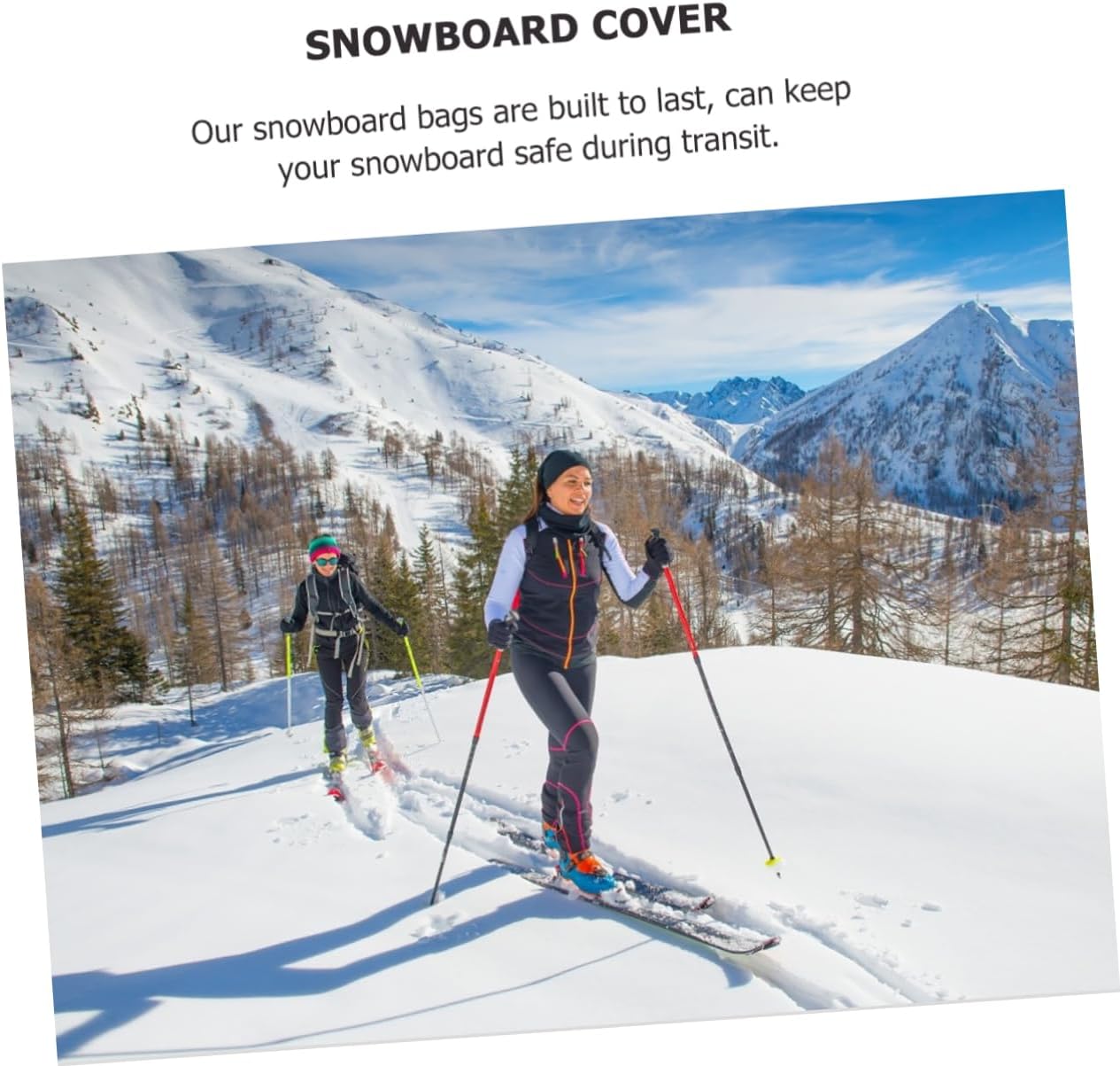 Kisangel Snowboard Cover Bag Multi-use Snowboard Sleeve for Safe Travel Storage Fits Standard Boards Easy to Clean Elegant Black Design