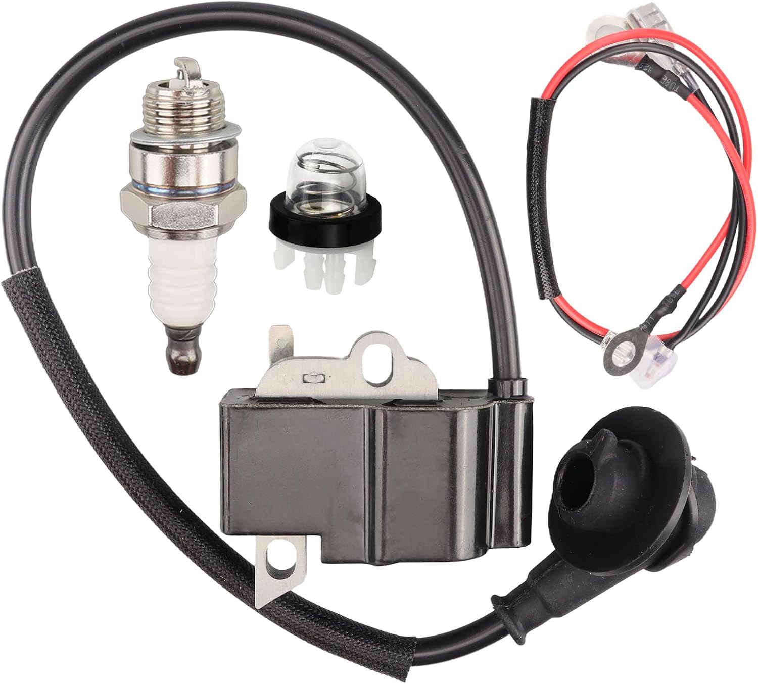 Ignition Coil with Spark Plug for Stihl TS410 TS420 CUT-OFF SAW Replaces 4238 400 1301,4238 400 1307