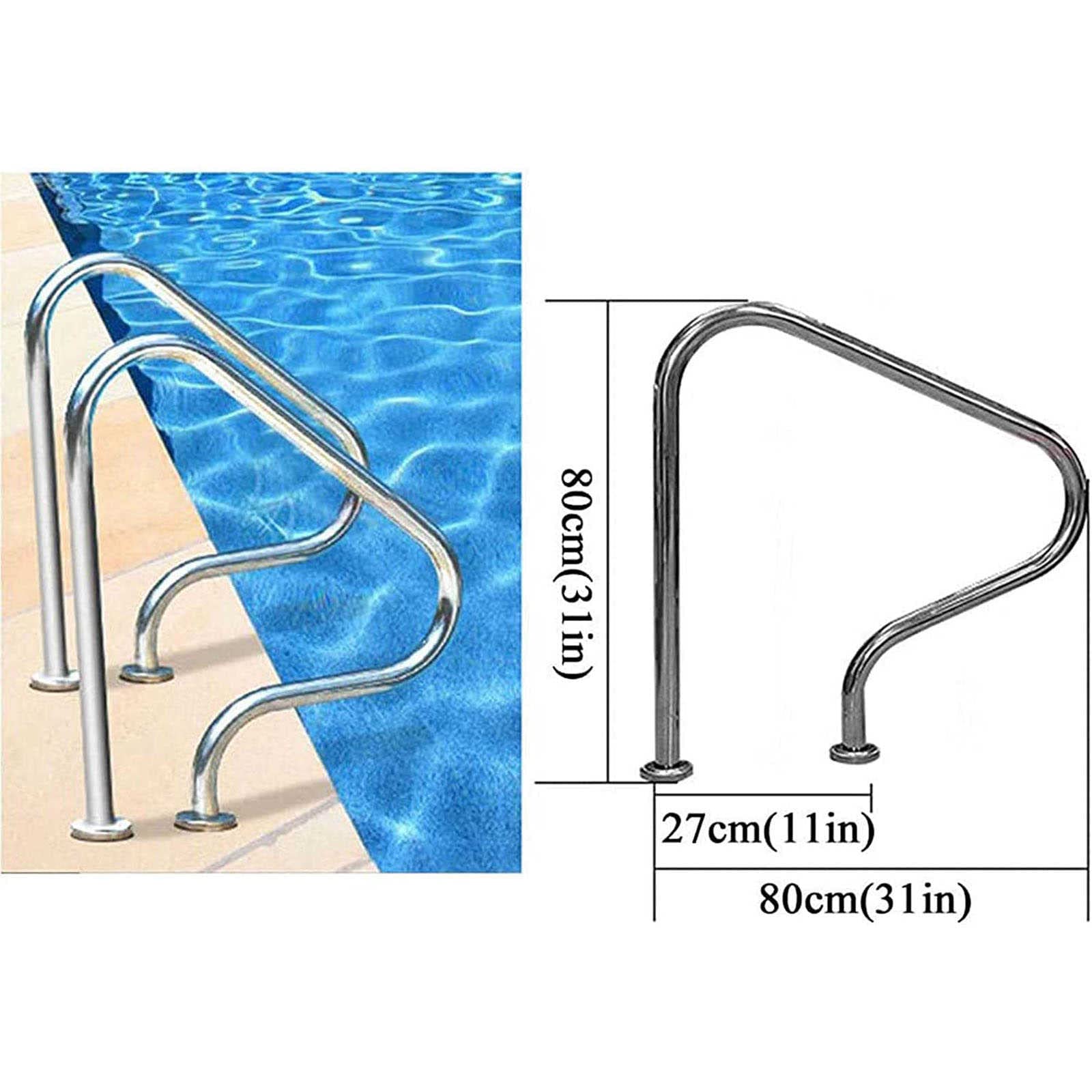 Pasamanos para Piscinas - Productos de Seguridad Antideslizantes para Piscinas Pasamanos - Barandillas para Piscinas Pasamanos curvos para spas Asideros para escaleras para spas y Piscinas