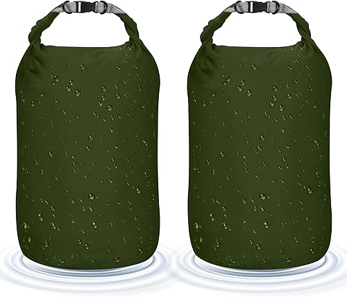 Miniatura 7 de Desoto Bolsa seca impermeable, 2 paquetes, 10L20L40L70L, saco seco ligero, portátil, bolsa de almacenamiento en seco para mantener el equipo limpio