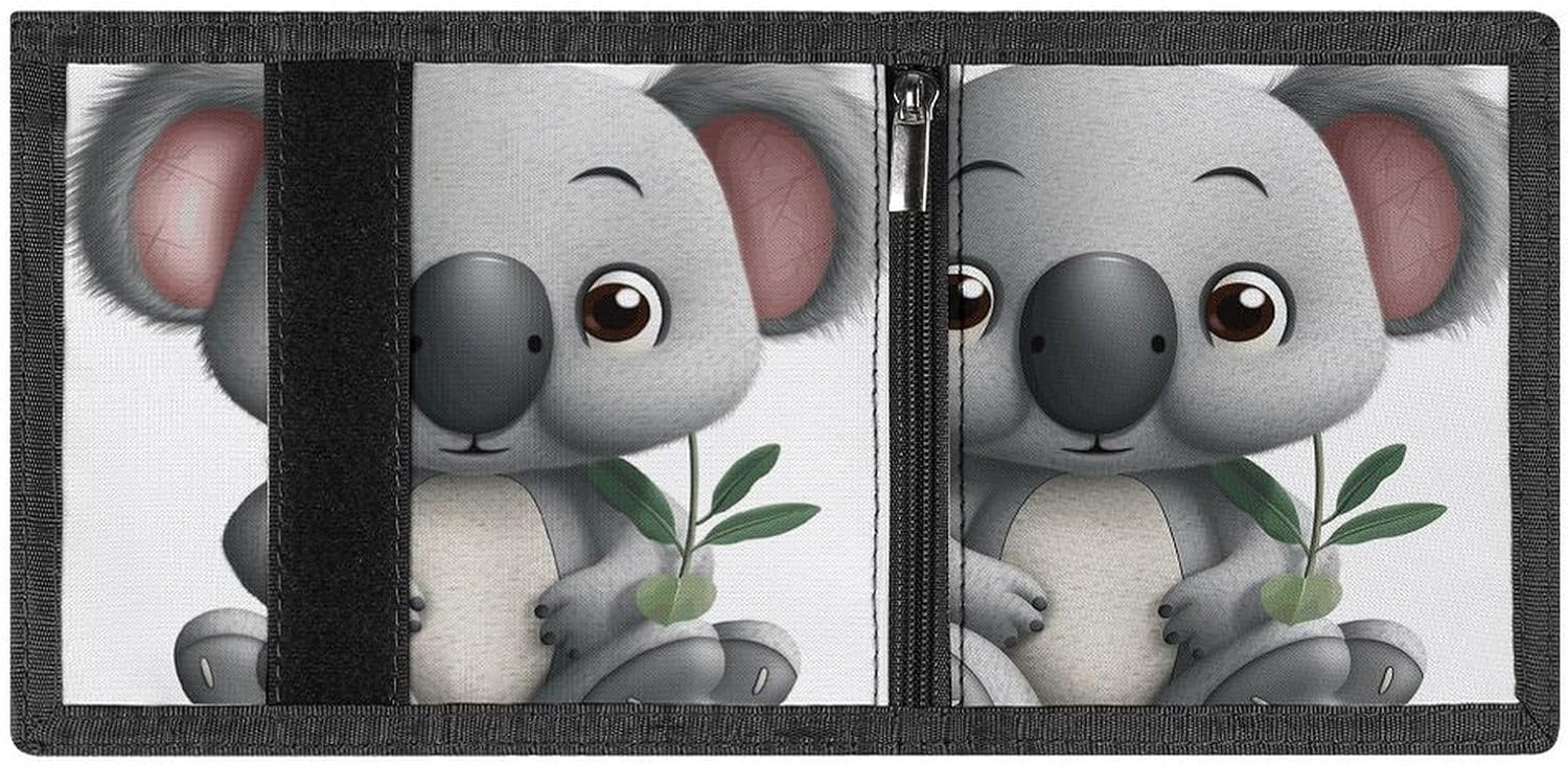 Cartoon Koala Trifold Wallet Coin Purse image 4