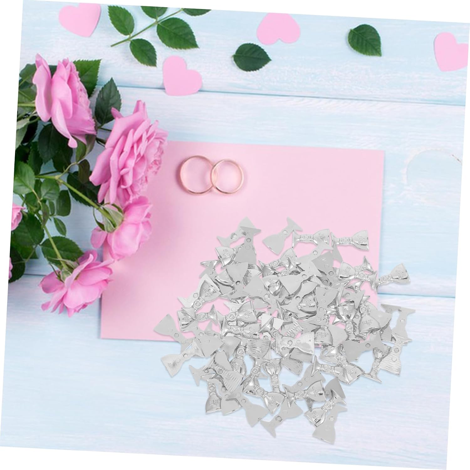 Miniature Offering Cups Silver Vintage Style 120pcs Plastic Goblets Resistant to Breaking for Wedding Parties and Special Ceremonies Party Supply and Refined Centerpiece