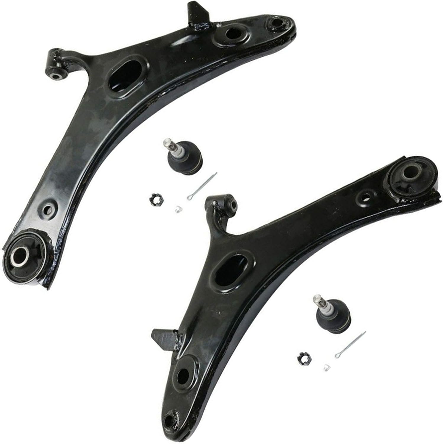 2 New Front Lower Control Arms With Ball Joints Compatible With 2009-2013 Subaru Forester; 2011-2014 Impreza WRX; WRX Replaces OEM # 20202SC011, 20202SC002