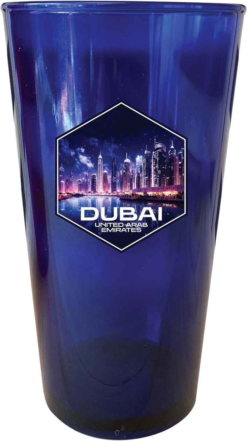 R and R Imports Vaso de Plástico Azul 16 oz Pack de 2
