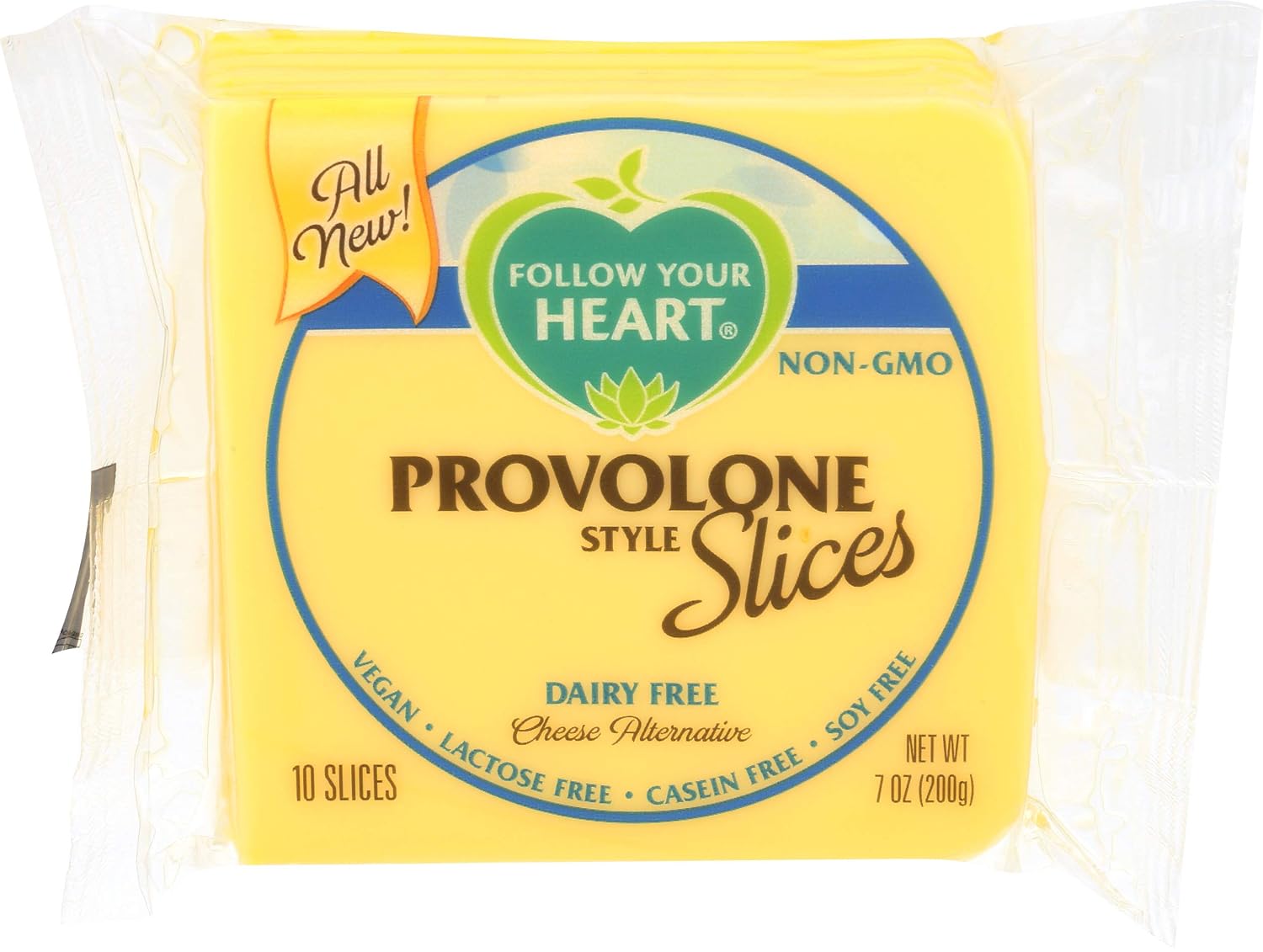 Follow Your Heart Dairy-Free Cheese Slices, Provolone, 7 oz