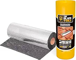 Manta Asfáltica Adesiva Aluminizada Vedatudo Imperblock 45cm x 10m Aluminio Cor Prateado FVD45-TBT The Black Tools