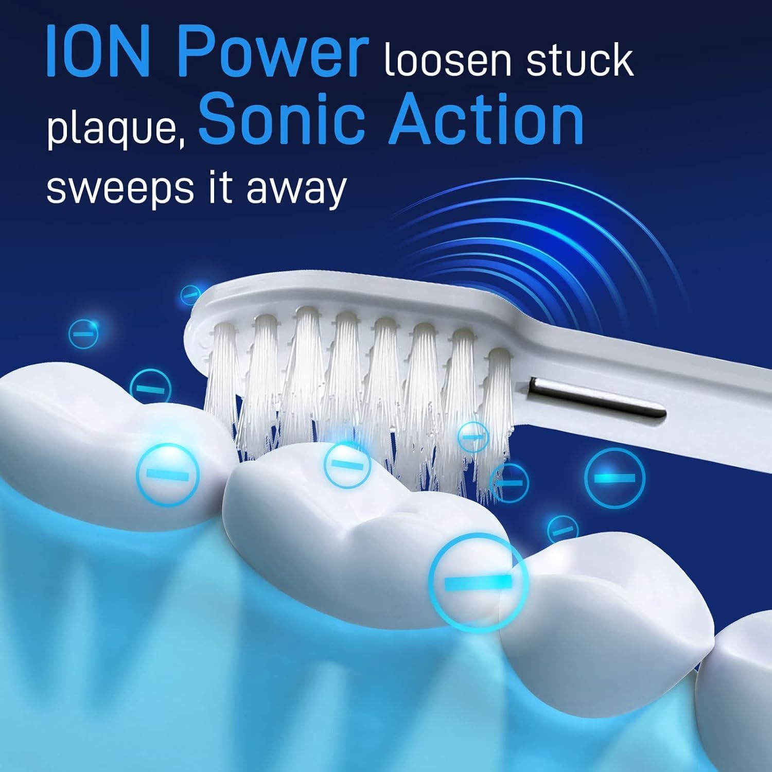 IONIC KISS IONPA DM White Compact Ionic Power Electric Toothbrush with Travel Cap, Brushing Timer, 2 Modes, 2 Soft Extended Filament Brush Heads Made in Japan You, Outdoor Camping DM-011PW