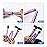 LIXIANG Folding Walking Cane, 5-Level Height Adjustable Walking Stick for Men & Women with Comfortable Plastic T-Handle Portable Walking Stick (Purple Flower)