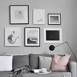 11X14 Picture Frame Set of 3, Display 8x10 with Mat or 11x14 Without Mat, Picture Frames Collage Wall Decor, Photo Frame Set for Wall Gallery Decor, Wall Mounting Poster Frame Display, Black