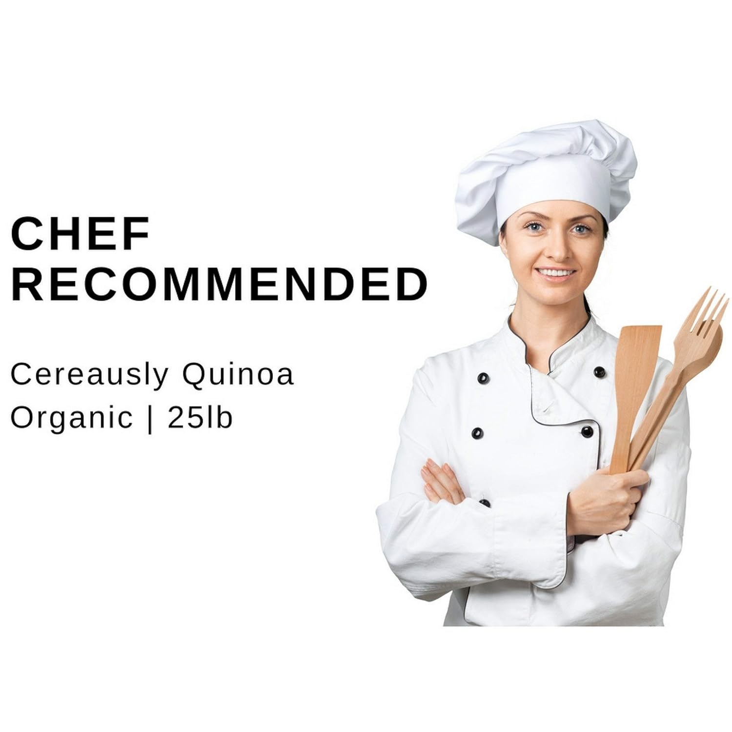 CEREAUSLY Organic Tri-Color Quinoa – Premium Royal Quinoa from Bolivia – Kosher and Non-GMO Quinoa Bulk – Vegan and Gluten-Fee Cooking Quinoa – 25 LB