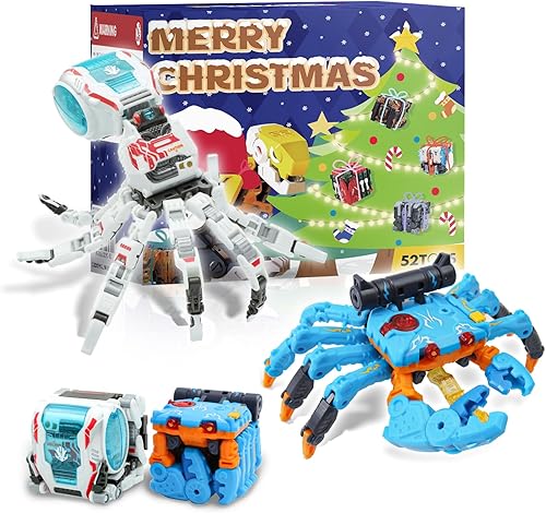 52TOYS BEASTBOX BB-44 OLDONE+BB-18CL - Juego de figura de acción de cangrejo azul, juguetes de conversión en mecha y cubo, regalo perfecto para