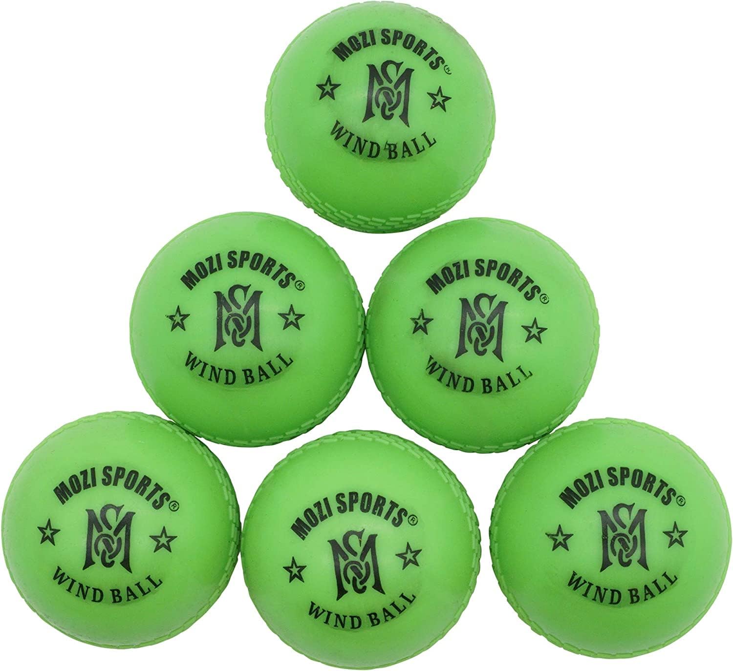 Windball Soft Cricket Balls-Durable Realistic Bounce & Swing-Cricket WindBalls for Indoor & Outdoor Coaching, Practice, Garden & Beach play