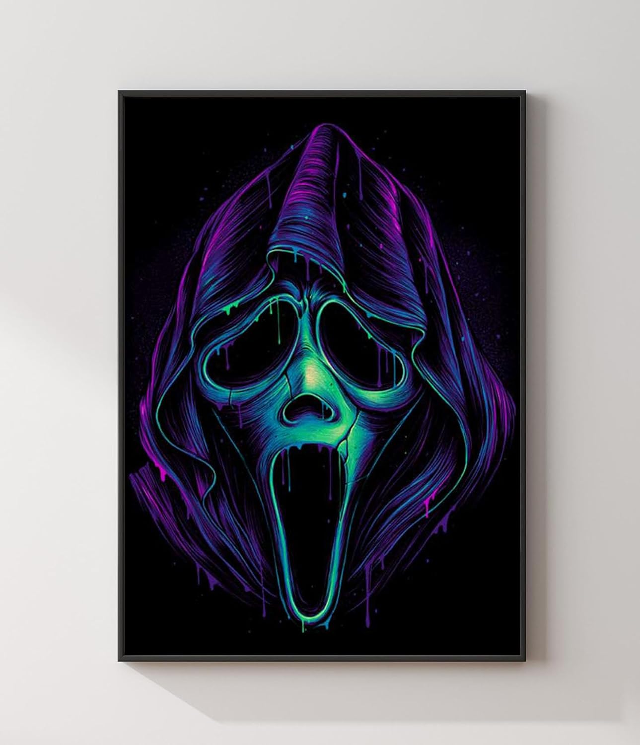 HUANNY Diamond Painting Horror Movie Diamond Art, 5D Full Drill Cross Stitch Embroidery Kits