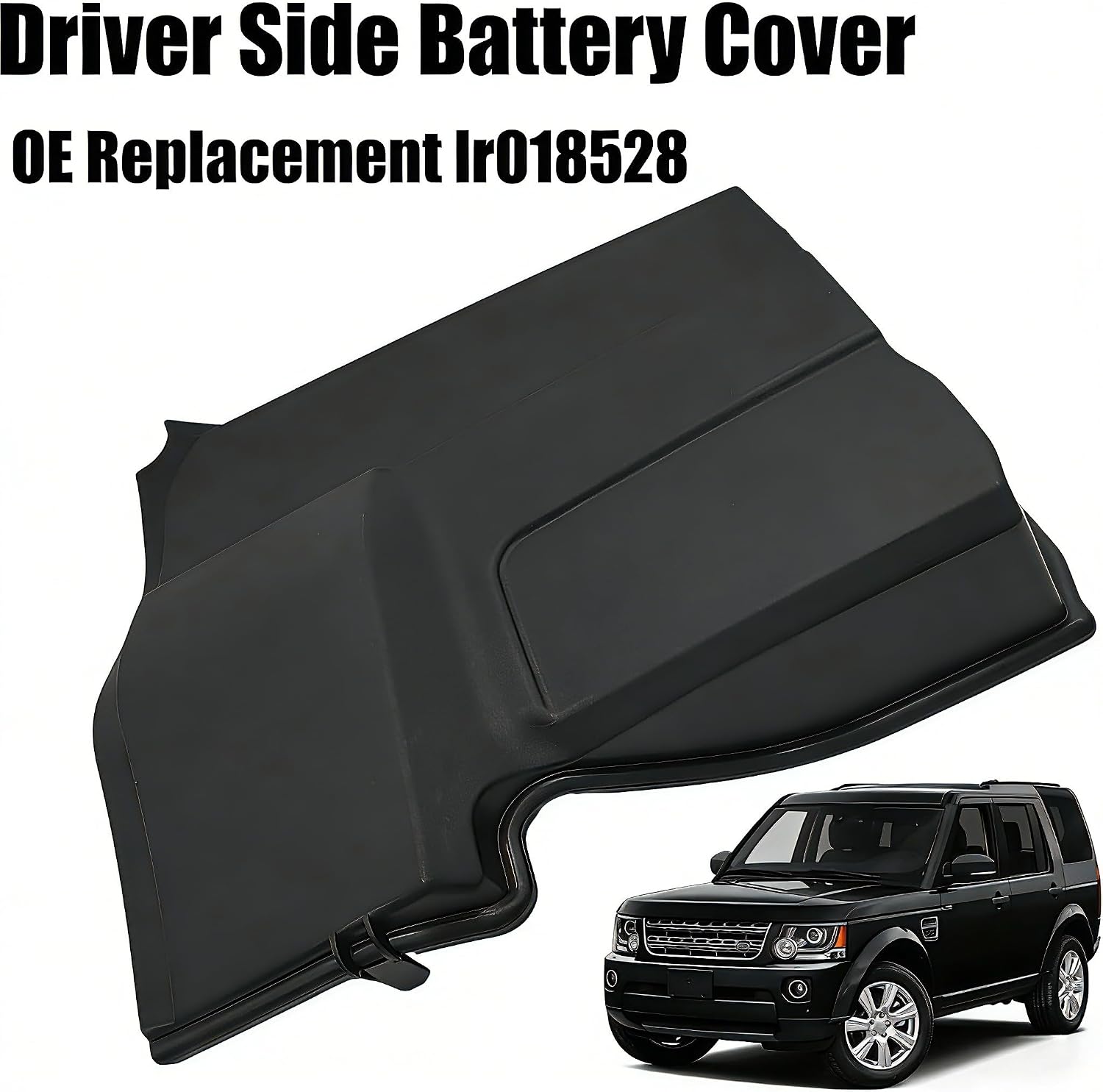 Left Driver Side Battery Box Cover Black LR018528 for Land Rover Discovery 4 LR4 2010-2013 & Range Rover Sport 2010-2013