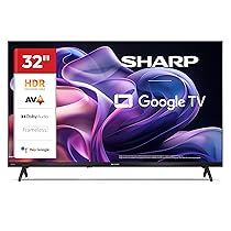 Sharp 32HF2365E – GOOGLE TV, 32″ HD, FRAMELESS,60Hz, Bluetooth, Sonido 2x3W, HDMIx3,USBx2, Colore nero