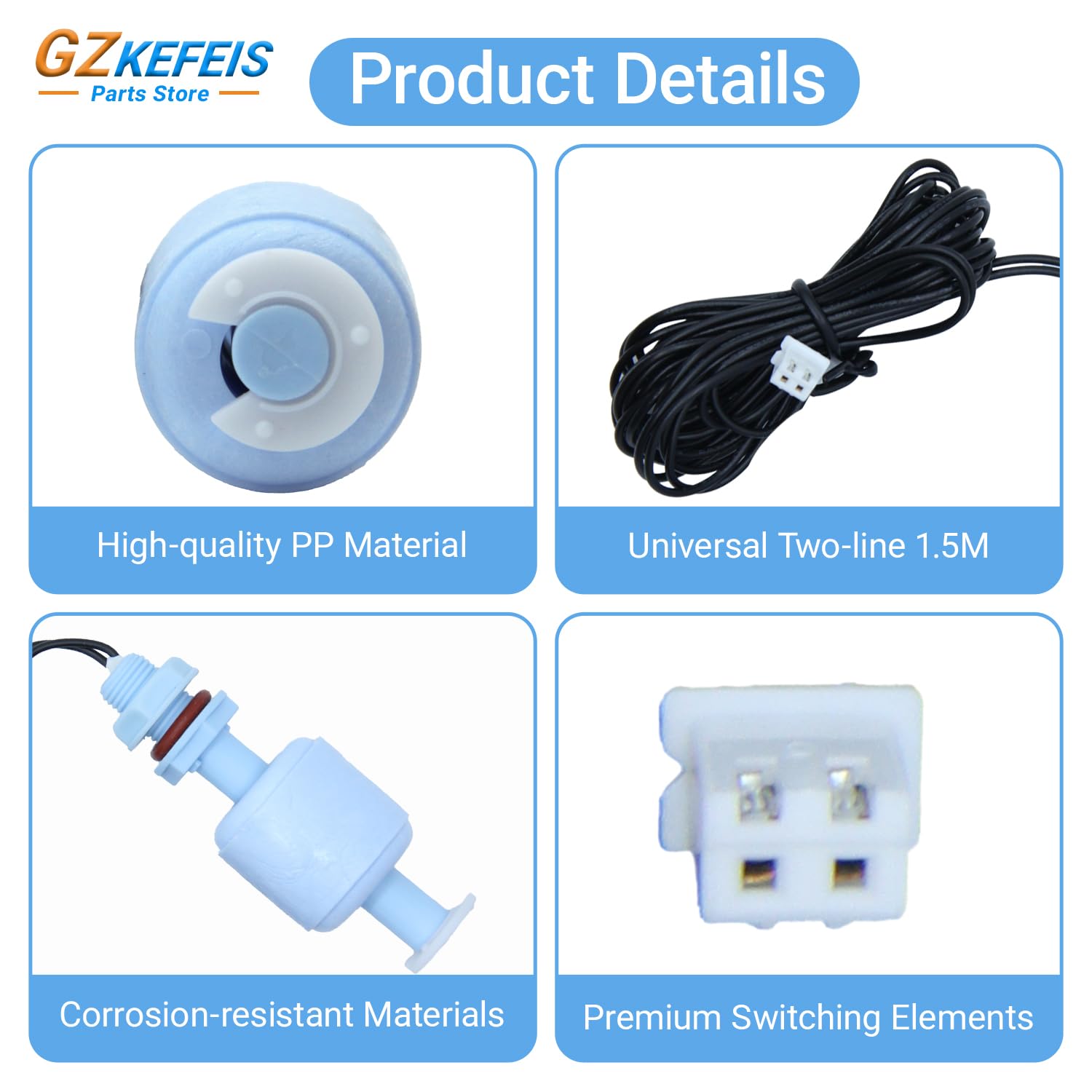 Food Grade Reverse Float Switch Snapklik.com : Water Level Float Switch For Commercial Ice Machines ...