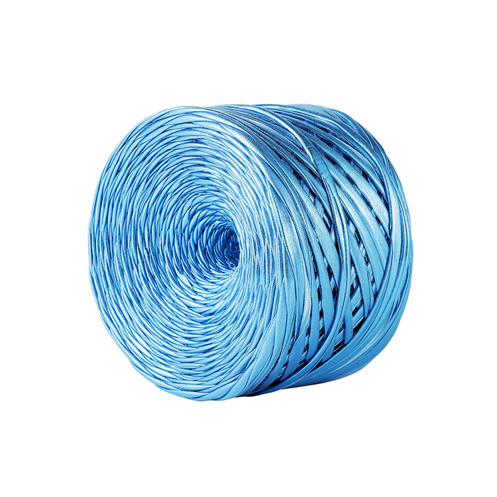 Tsophreniq Metallic Color Braiding Strips 32.8Yard 100g Per Roll Weaving Rope String for Knitting Blankets Bags and Home Decoration Crochet Blanket Thread