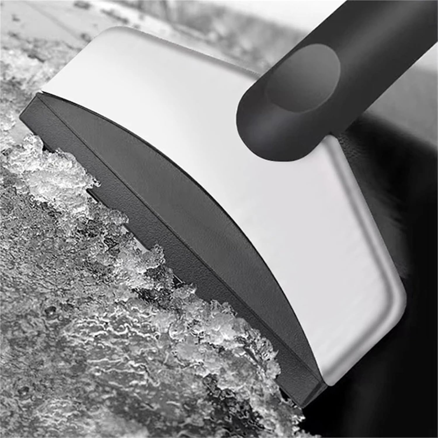 Stainless Steel Windshield Defrosting Ice Scraper Snow Shovel and Snow Remover Tool 1 or 2 Pcs(Silver)