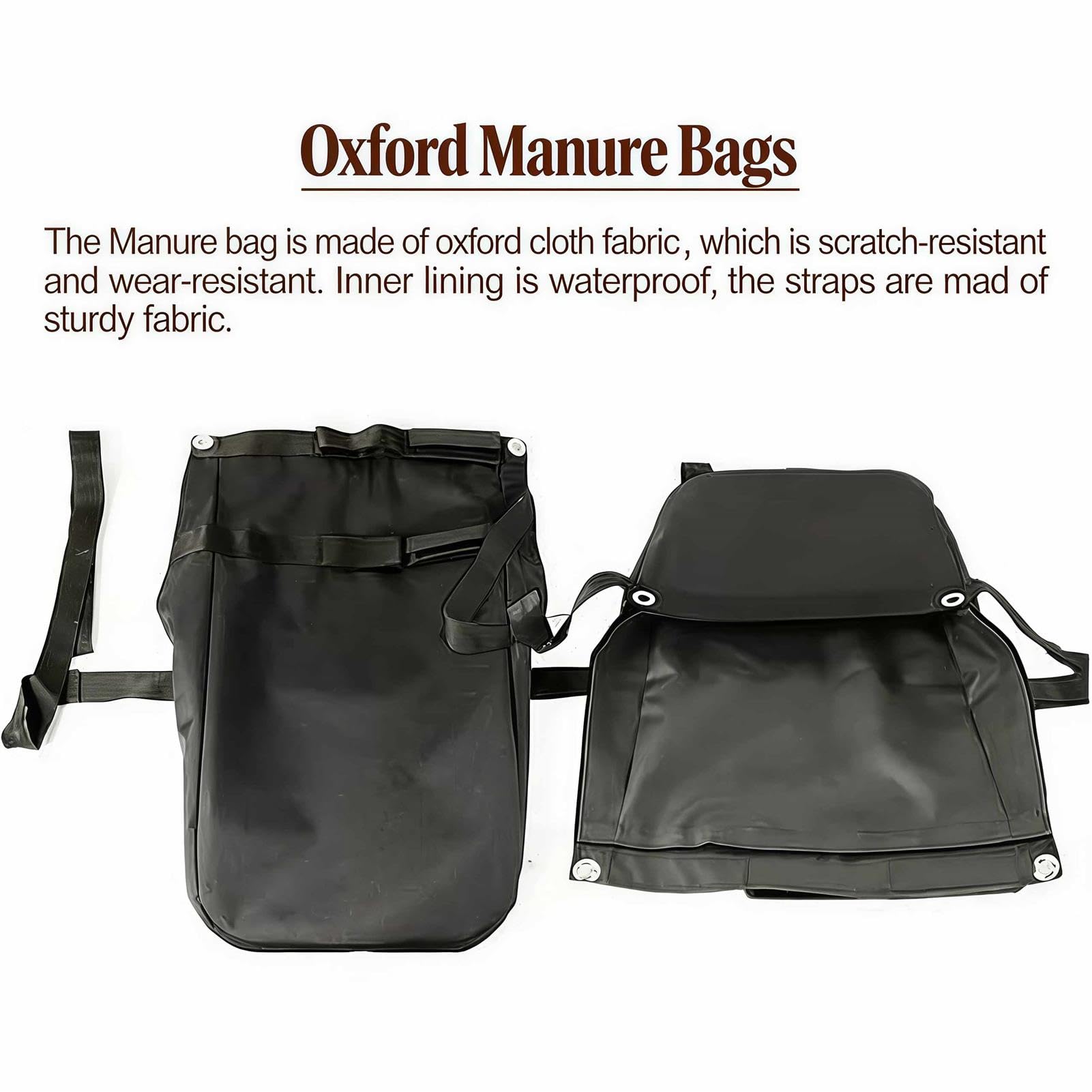 PañAl Caballos Carruaje/Bolsa Recolectora Excrementos Caballo, Bolsas EstiéRcol Caballo Zonas Paseo y áReas PanoráMicas, Bolsa Recolectora EstiéRcol Equino Ajustable
