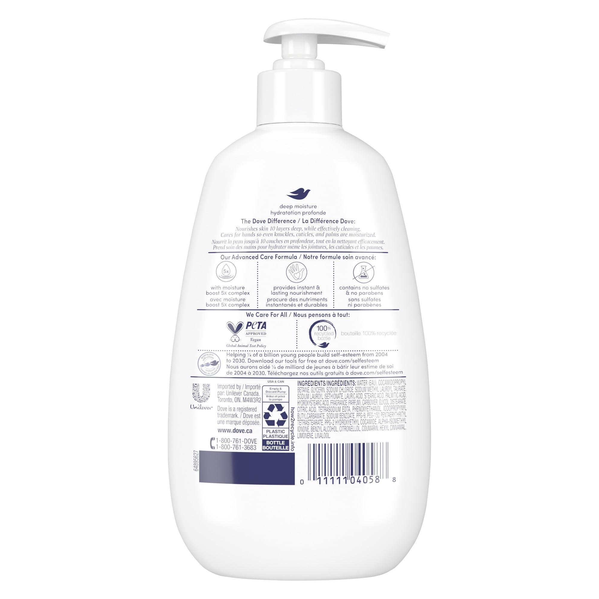 Dove Advanced Care Deep Moisture Nourishing Hand Wash, 355 ml (Pack Of 4)